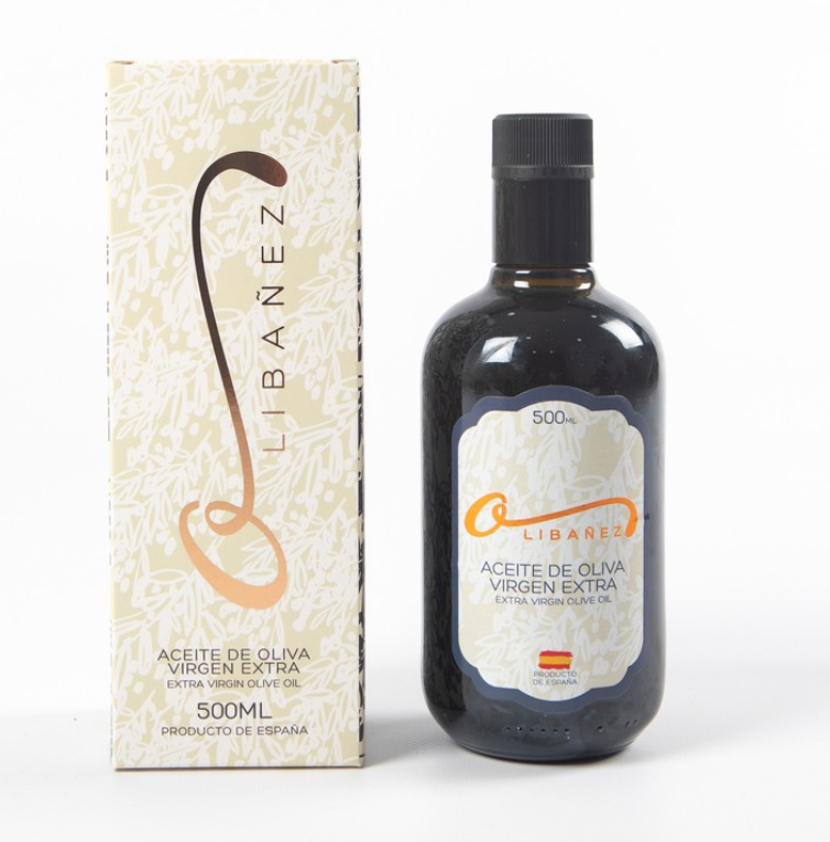 EXKLUSIV LIMITERAD UTGÅVA! OLIBAÑEZ – Extra jungfru olivolja i elegant glasflaska 500 ml